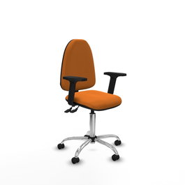 PIQUERAS Y CRESPO Silla de oficina Aýna Naranja con Brazos 2D