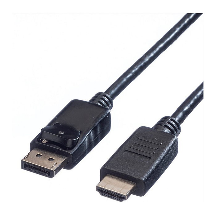 VALUE DP-HDTV2M Cable DisplayPort Macho a Macho 2 Metros Chapado en Oro VALUE DP-HDTV2M Cable DisplayPort Macho a Macho 2 Metros Chapado en Oro
