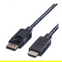 VALUE DP-HDTV2M Cable DisplayPort Macho a Macho 2 Metros Chapado en Oro