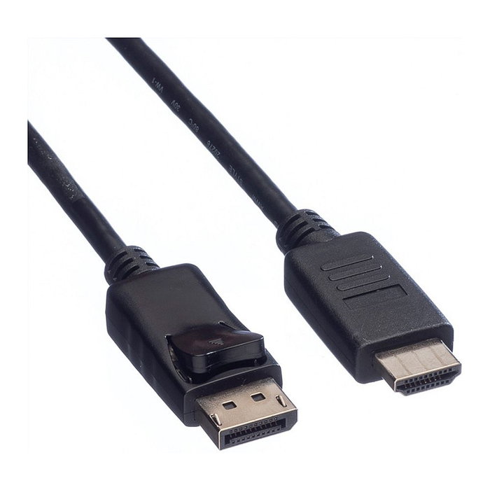VALUE DP-HDTV2M Cable DisplayPort Macho a Macho 2 Metros Chapado en Oro VALUE DP-HDTV2M Cable DisplayPort Macho a Macho 2 Metros Chapado en Oro