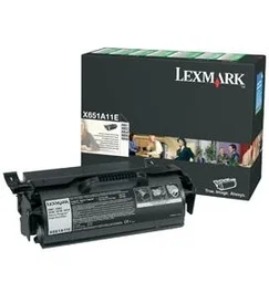 Lexmark Tóner X651A11E Negro hasta 7.000 páginas