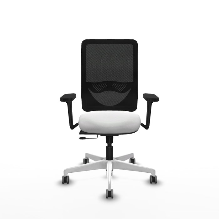 PIQUERAS Y CRESPO Silla de oficina Zulema con mecanismo Sincro/Traslack, Blanco y Negro PIQUERAS Y CRESPO Silla de oficina Zulema con mecanismo Sincro/Traslack, Blanco y Negro