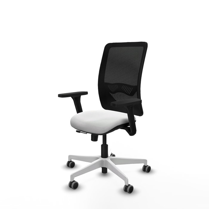 PIQUERAS Y CRESPO Silla de oficina Zulema con mecanismo Sincro/Traslack, Blanco y Negro PIQUERAS Y CRESPO Silla de oficina Zulema con mecanismo Sincro/Traslack, Blanco y Negro