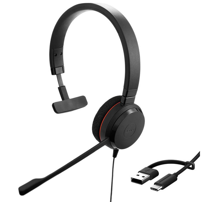 Jabra Evolve 20 Mono MS USB C/A Negro Jabra Evolve 20 Mono MS USB C/A Negro