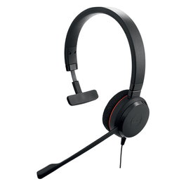 Jabra Evolve 20 Auriculares de Diadema Mono para Oficina, Color Negro, con Cable USB-C/USB-A y Microfono con Cancelacion de Ruido