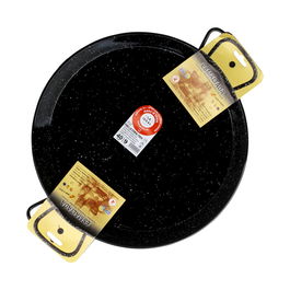 Garcima Paellera Esmaltada La Ideal 9 Raciones Diámetro 40 Cm (6 Unidades) Antiácida Apta Gas Leña Horno