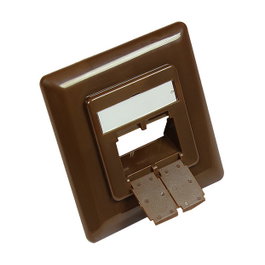 GoodConnections Zentralstück 50x50mm+Rahmen 80x80mm braun