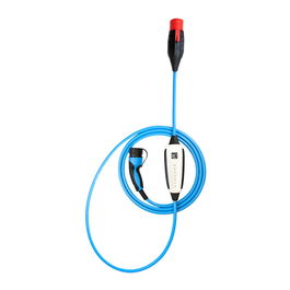 NRGkick Cable de Carga para Coche Eléctrico Type 2 32A 7.5m Standard con WLAN, Conectores Angular y Derecho, Color Azul y Negro