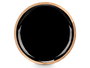 Giftdecor Plato 25 cm Madera Mango Negro Alto 7 cm (Set de 12)