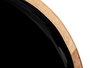 Giftdecor Plato 25 cm Madera Mango Negro Alto 7 cm (Set de 12)