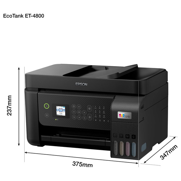 Epson EcoTank ET-4800 Multifunción A4 Negro Epson EcoTank ET-4800 Multifunción A4 Negro