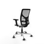 PIQUERAS Y CRESPO Silla de oficina Motilla Sincro/Traslack Blanco y Gris