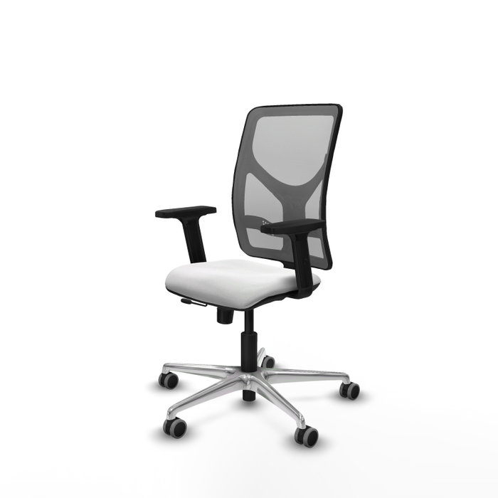 PIQUERAS Y CRESPO Silla de oficina Motilla Sincro/Traslack Blanco y Gris