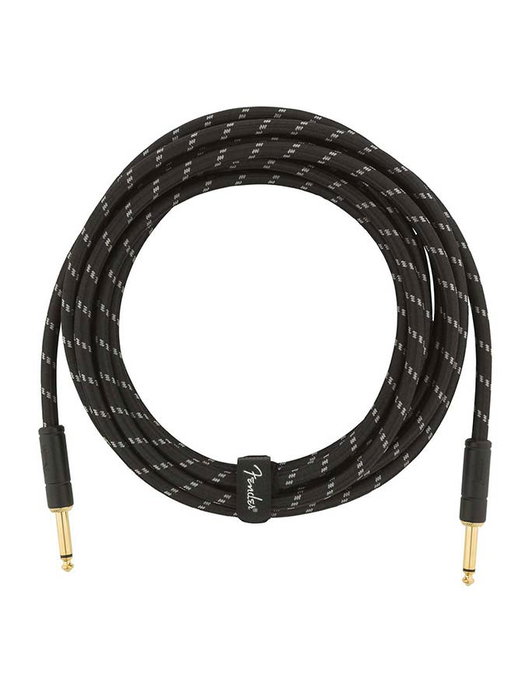 Fender Cable Jack/Jack Deluxe Series Tweed Negro 4.5m