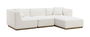 DKD Home Decor Sofá Crema 279 x 171 x 72 cm