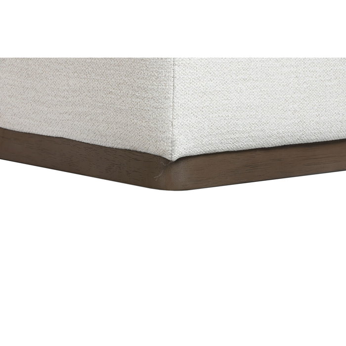DKD Home Decor Sofá de Madera de Hevea y Poliéster Crema 279x171x72
