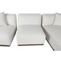 DKD Home Decor Sofá de Madera de Hevea y Poliéster Crema 279x171x72