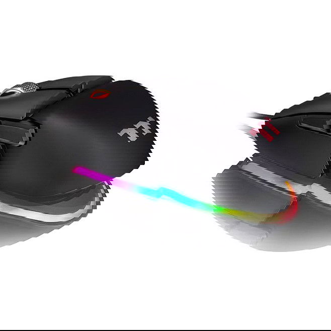 Thermaltake Ratón Gaming Argent M5 RGB Óptico USB 16000 DPI Negro Ambidextro 8 Botones Cable 1.8m 50G 2000Hz