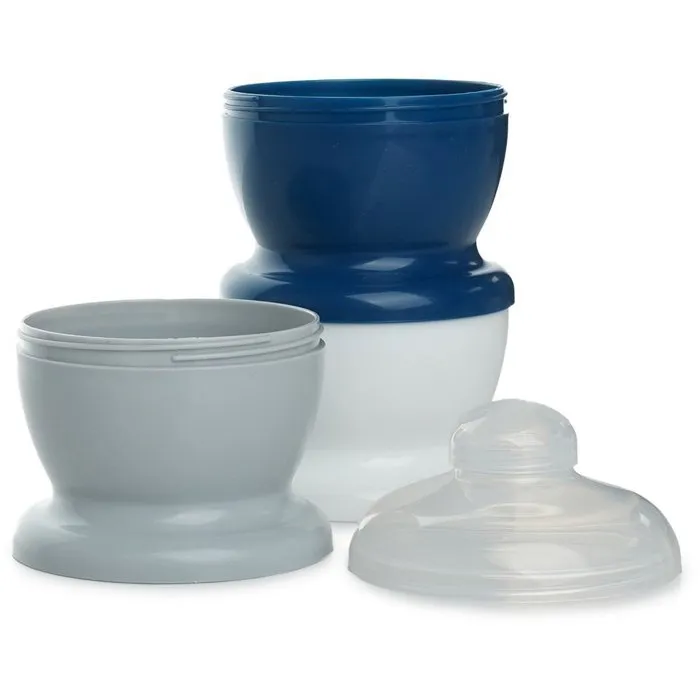 Thermobaby Caja de Carro de Leche Charming Grey - Apilable para 3 Biberones, hasta 10 Medidas