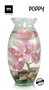 La Mediterranea Florero de Vidrio Poppy H26xø13.3cm Pack de 6