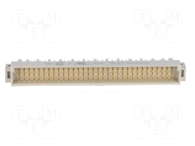 HARTING Conector de datos DIN 41612 de 96 pines recto THT