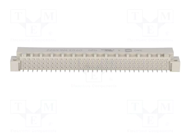 HARTING Conector de datos DIN 41612 de 96 pines recto THT