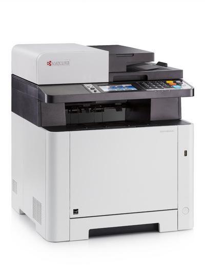 Kyocera ECOSYS Impresora Multifunción A4 Color 26 ppm, 1200 dpi, Dúplex, Red, Escáner, Fax