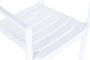 DKD Home Decor Silla Terraza y Jardín Colección Barhotel Apliable Reciclado PP Blanco - 4 Unidades (52x84x57 cm)