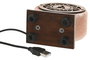 DKD Home Decor Lámpara Sobremesa Árabe Sal Himalaya Acacia Rosa Marrón 9 x 5.5 x 10.5 cm