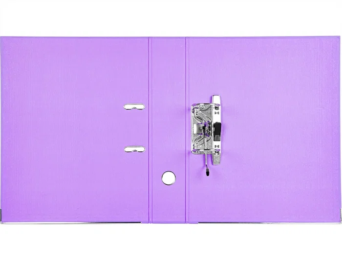 Liderpapel Archivador de Palanca Folio Documenta 75 mm Lila con Rado y Compresor Metálico