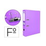 Liderpapel Archivador de palanca forrado PVC lila 75 mm