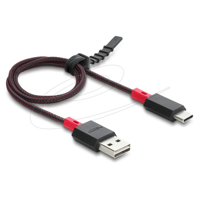DeLOCK Cable USB 2.0 Tipo A a Tipo C 2 m Rojo/Negro