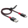 DeLOCK Cable USB 2.0 Tipo A a Tipo C 2 m Rojo/Negro