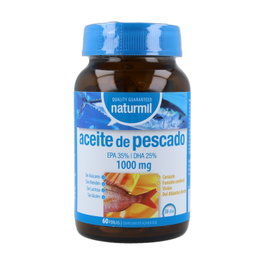 Naturmil Aceite de Pescado 1000 mg Omega 3, 60 Cápsulas Blandas