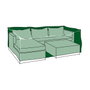 Altadex Funda de protección para chaise longue y mesa, 300 x 200 x 80 cm, Verde