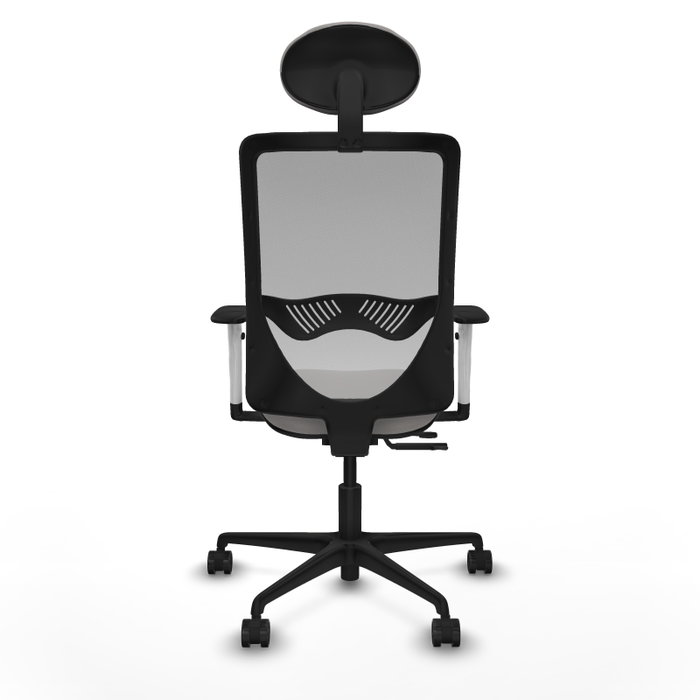 PIQUERAS Y CRESPO Silla de oficina Zulema con mecanismo Sincro/Traslack, Blanco y Gris PIQUERAS Y CRESPO Silla de oficina Zulema con mecanismo Sincro/Traslack, Blanco y Gris