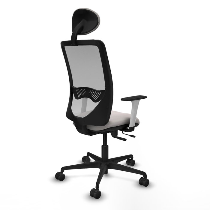PIQUERAS Y CRESPO Silla de oficina Zulema con mecanismo Sincro/Traslack, Blanco y Gris PIQUERAS Y CRESPO Silla de oficina Zulema con mecanismo Sincro/Traslack, Blanco y Gris