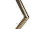 DKD Home Decor Lámpara de Pie Hierro Zigzag Seta Azul y Dorado