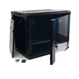 Powergreen Armario Rack 9U 60x60 con Termostato, 2 Ventiladores y 1 Bandeja