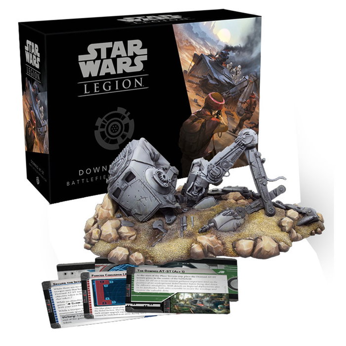 Fantasy Flight Games Star Wars: Legion - Expansión AT-ST Derribado, Miniaturas Detalladas, Cartas de Batalla, Escenario Exclusivo, Juego de Mesa, Idioma Español / Portugués