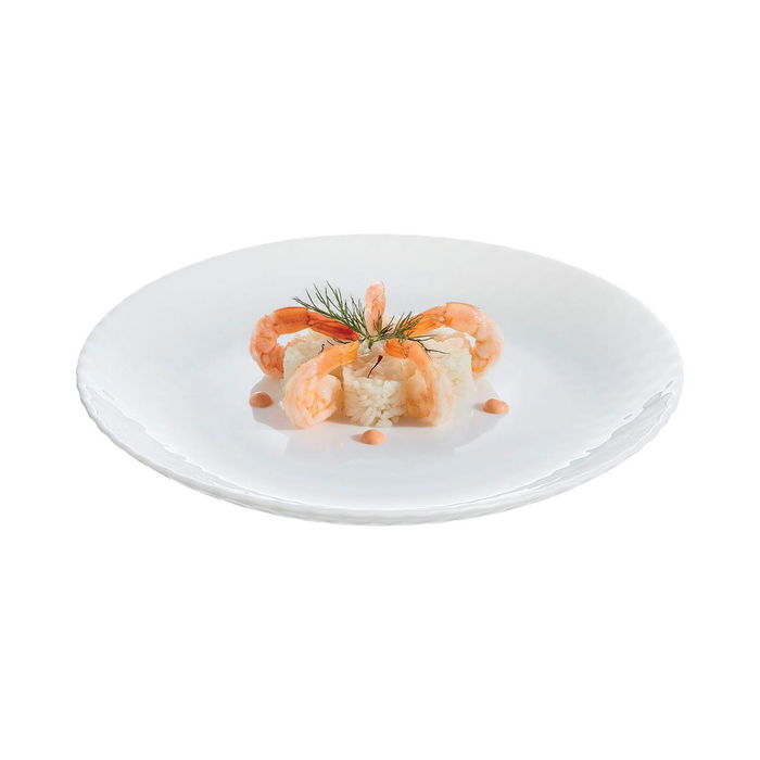 Plato Postre Opal Pampille Blanco Luminarc 19 cm