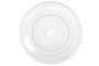 DKD Home Decor Set de 6 Platos de Cristal Transparente con Relieve 20x20 cm