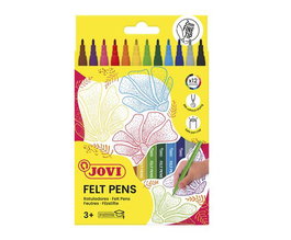 JOVI Rotuladores de fibra Felt Pen Estuche de 12