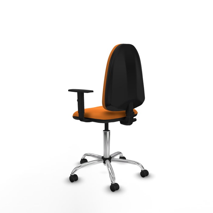 PIQUERAS Y CRESPO Silla de oficina Aýna Naranja con Brazos 1D