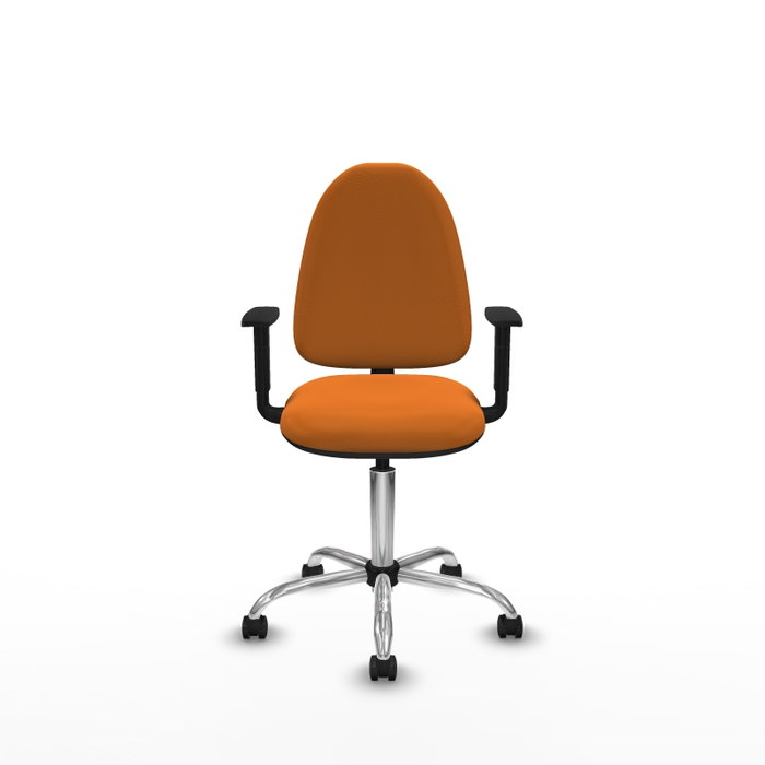PIQUERAS Y CRESPO Silla de oficina Aýna Naranja con Brazos 1D