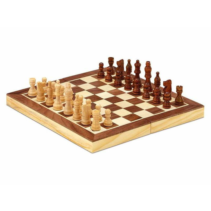 Cayro Juego de Ajedrez Magnético de Madera con Marquetería