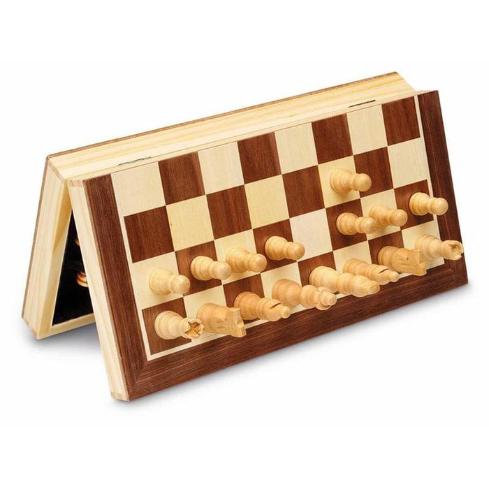 Cayro Juego de Ajedrez Magnético de Madera con Marquetería