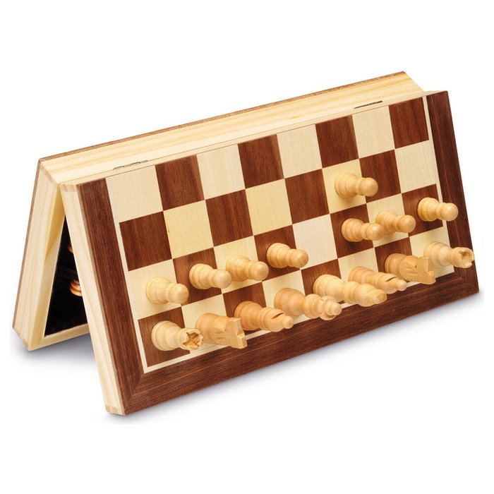 Cayro Juego de Ajedrez Magnético de Madera con Marquetería