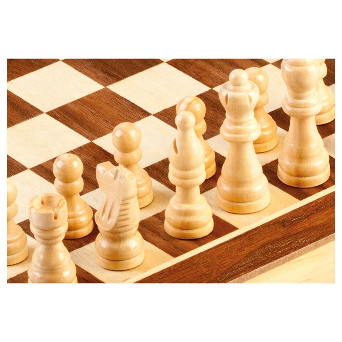 Cayro Juego de Ajedrez Magnético de Madera con Marquetería