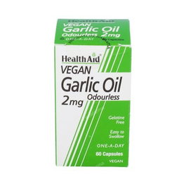 Health Aid Aceite de Ajo (Garlic Oil) 2mg 60 cápsulas